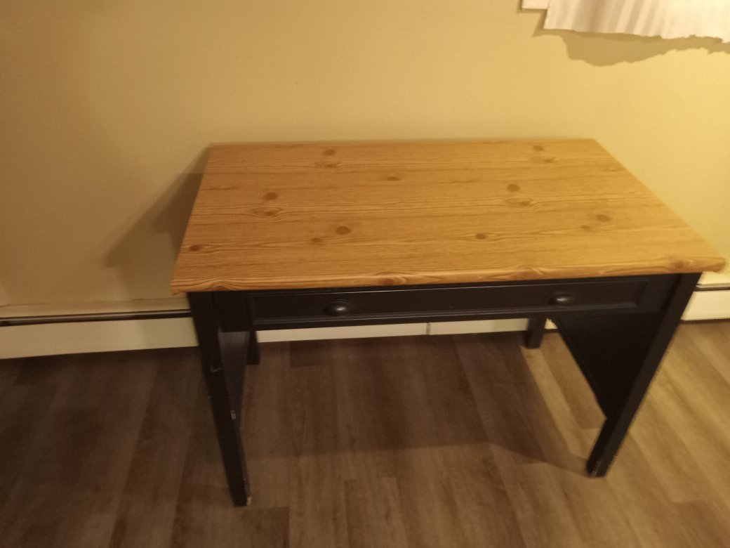 Small Wooden Desk with One Drawer