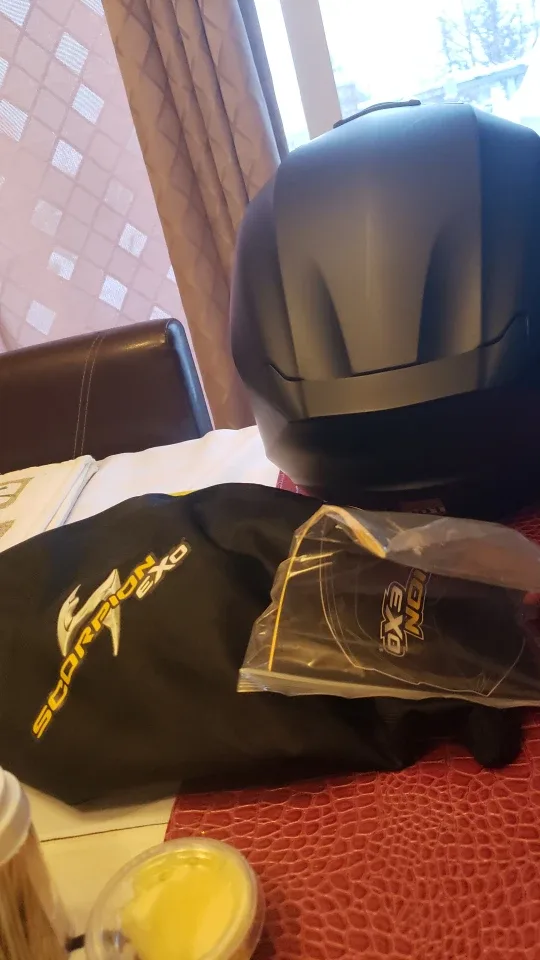 Scorpion Exo-R420 Motorcycle Helmet - Matte Black - Size Medium image indicator(4)