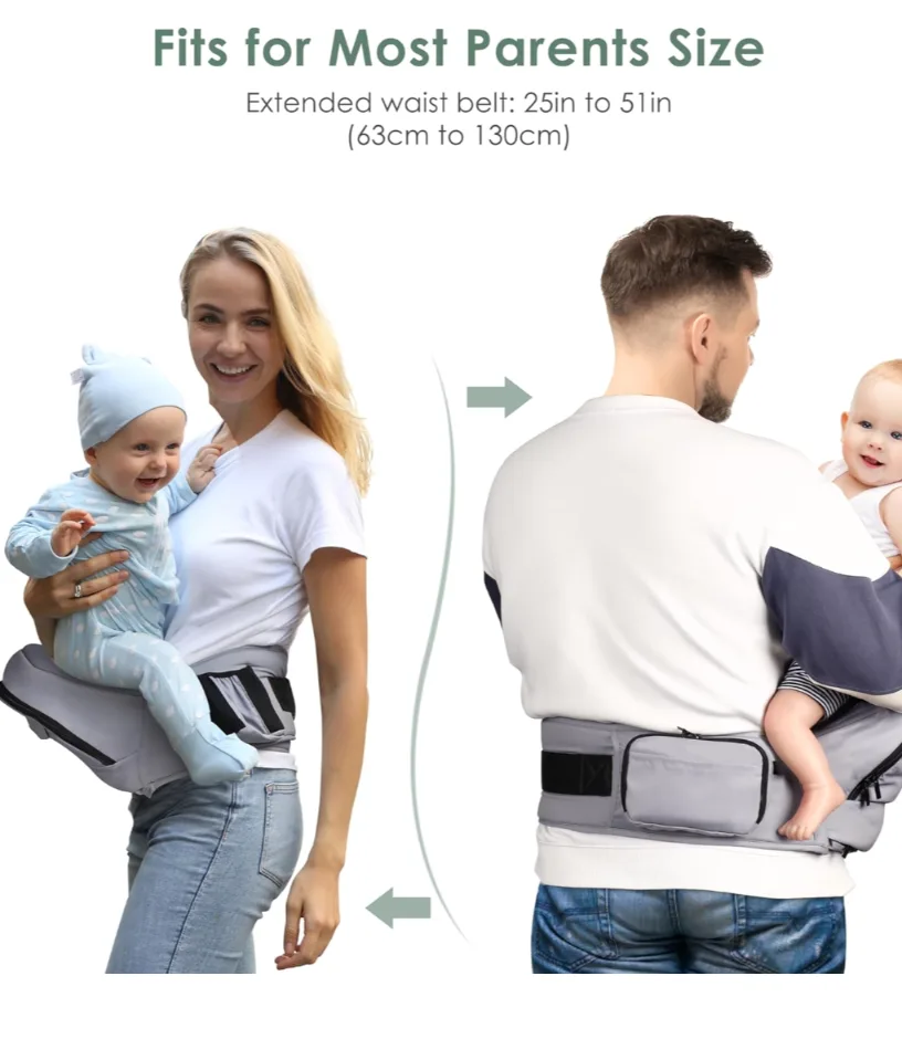 FRUITEAM Baby Hip Carrier 7-55lbs image indicator(5)