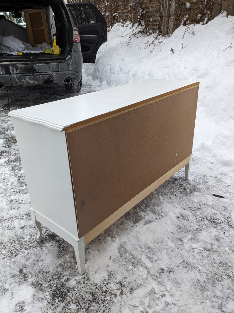 6 Drawer Lowboy Dresser In White - photo 4