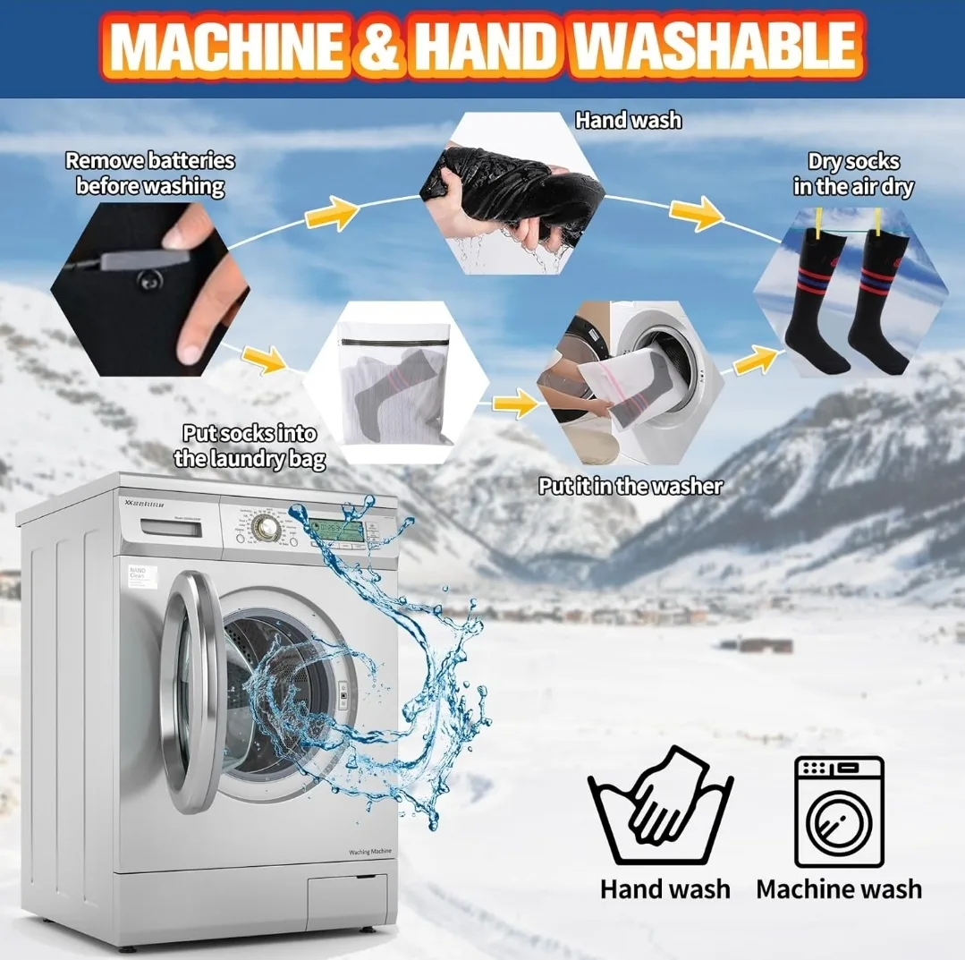 Heated Socks - 5000mAh Rechargeable, 8H Warmth! 🏈 image indicator(10)