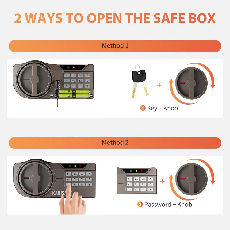 Kabisafe Security Safe Box - Black - photo 2