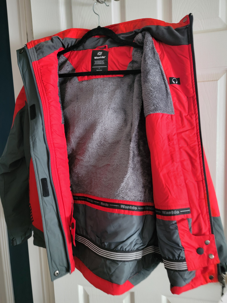 Women's Red Ski Jacket and Black Snow Pants Bundle - photo 2