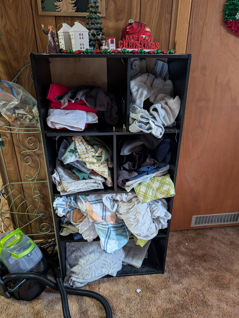 Black Cube Organizer Shelf