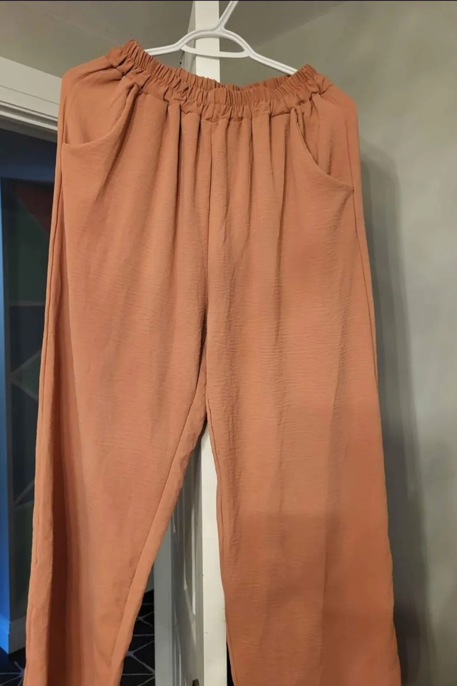 Women's pink co-ord set with Palazzo Pants image indicator(3)