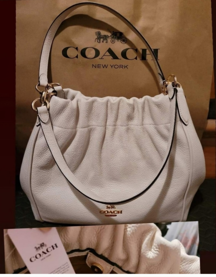 🏈Coach New York Leather Hobo Bag