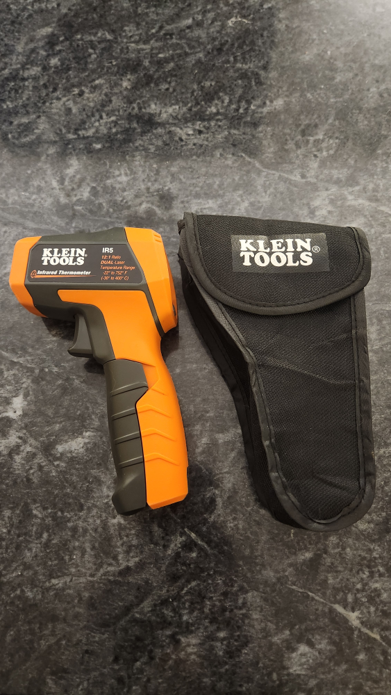 Klein IRS Infrared Thermometer with holster