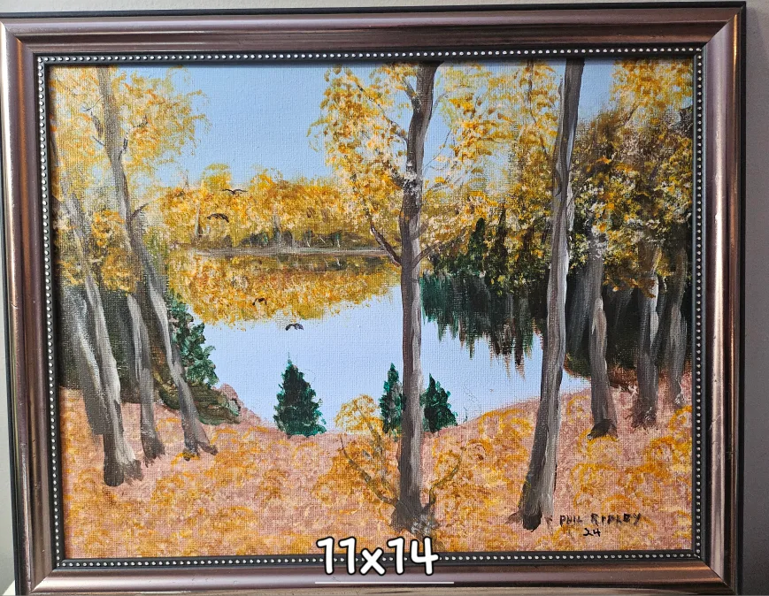 Original Acrylic paintings by Phil Ripley Evening Reflections image indicator(9)