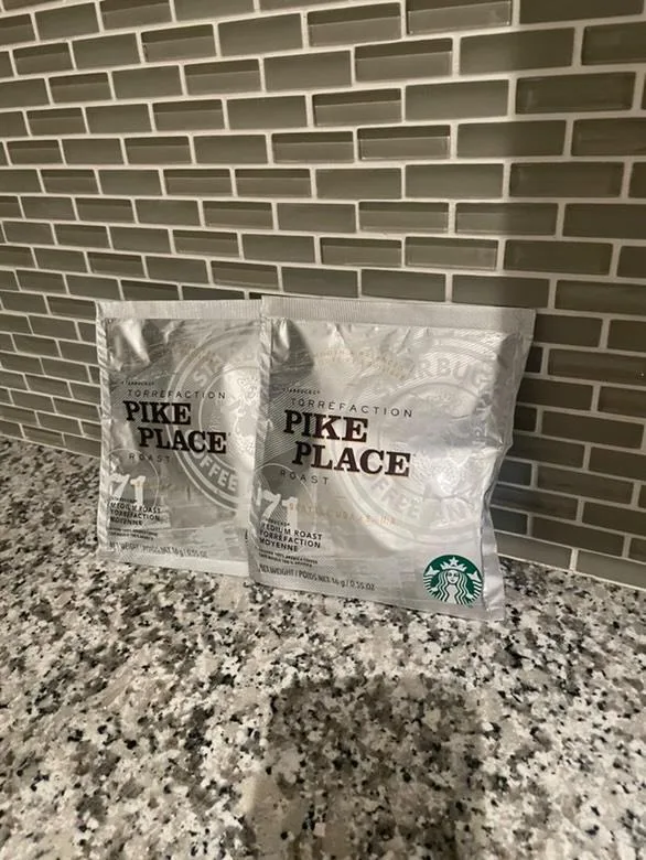 #freecycle Two Starbucks Pike Place Roast Coffee Pouches thumbnail