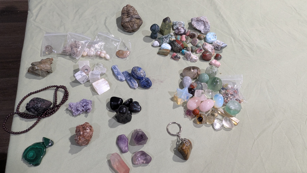 Large Collection of Crystals, Minerals, and Gemstones🏈
