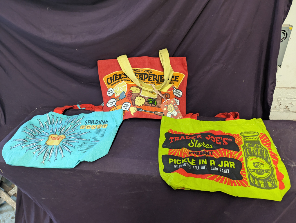 Three Trader Joe's Reusable canvas Bags - photo 2
