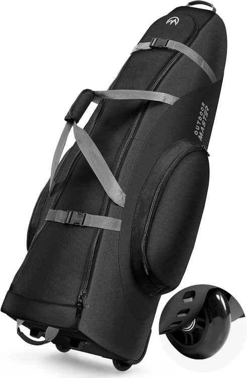 OutdoorMaster Padded Golf Club Travel Bag with Wheels