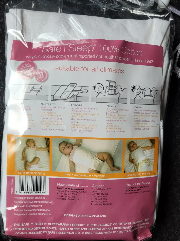 Safe T Sleep Sleepwrap Classic Model for babies aged 0-36 months image indicator(2)