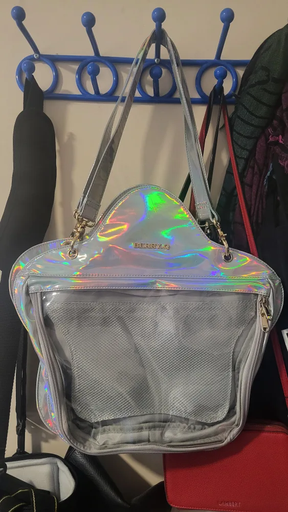 BerryGo Star Shaped Carrier Bag - Holographic Silver image indicator(3)