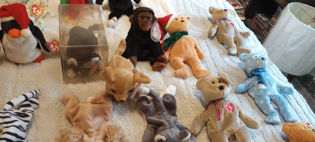 Huge Lot of Ty Beanie Babies Series 4 Original tagsags PE image indicator(7)