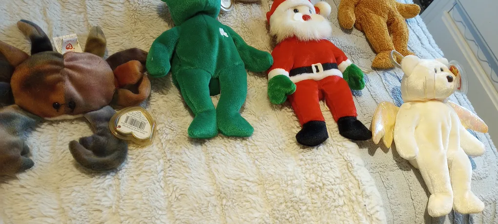 Huge Lot of Ty Beanie Babies Series 4 Original tagsags PE image indicator(8)