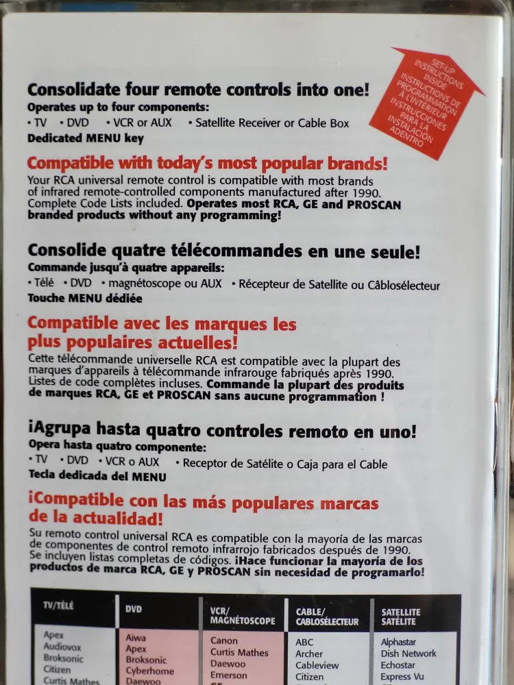 RCA Universal Remote Control RCR4132B image indicator(3)