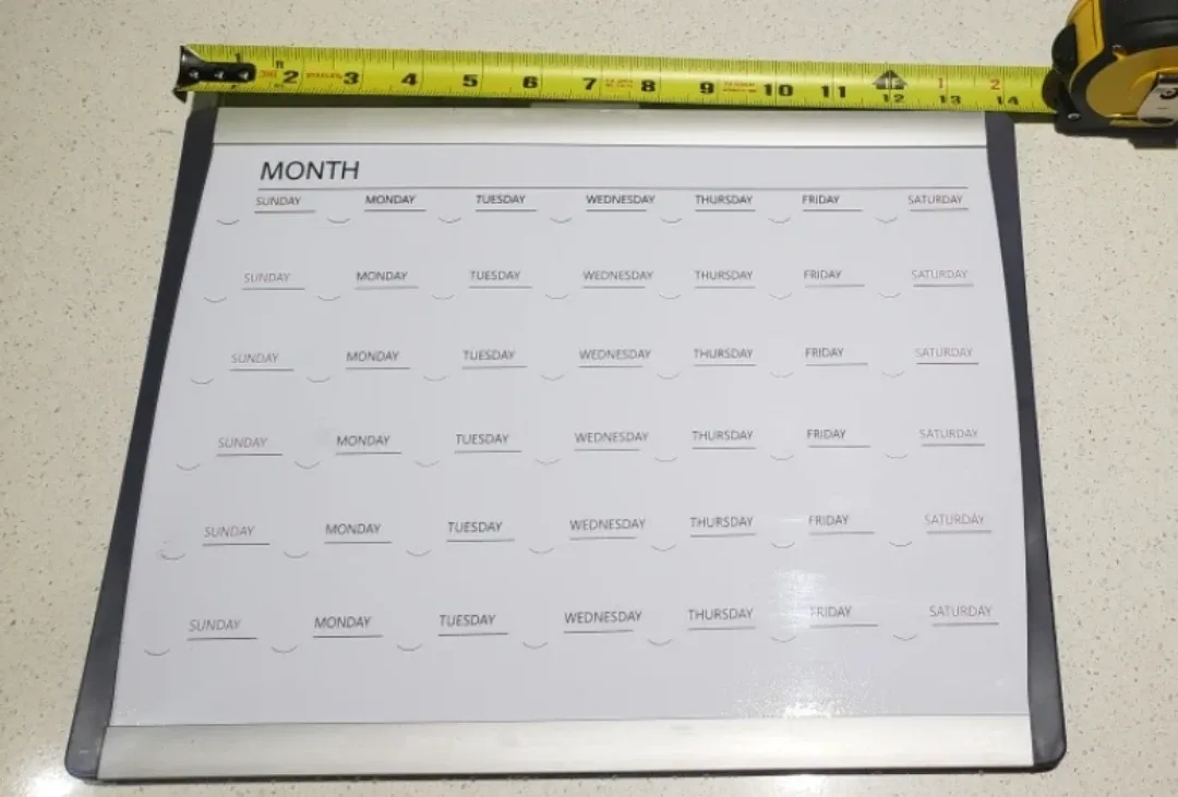 Dry-Erase Monthly Calendar image indicator(4)