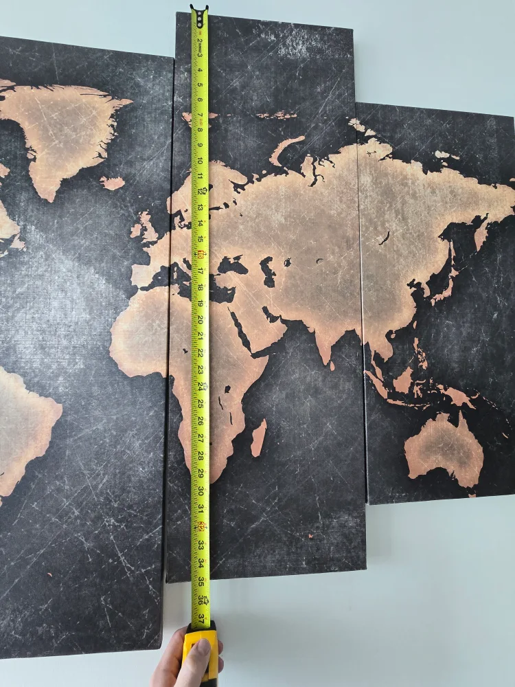 4-Panel World Map Canvas Wall Art image indicator(5)