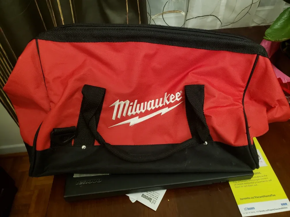 Lot of 7 Tool Bags - Milwaukee, Mastercraft, Husky, DeWalt image indicator(7)