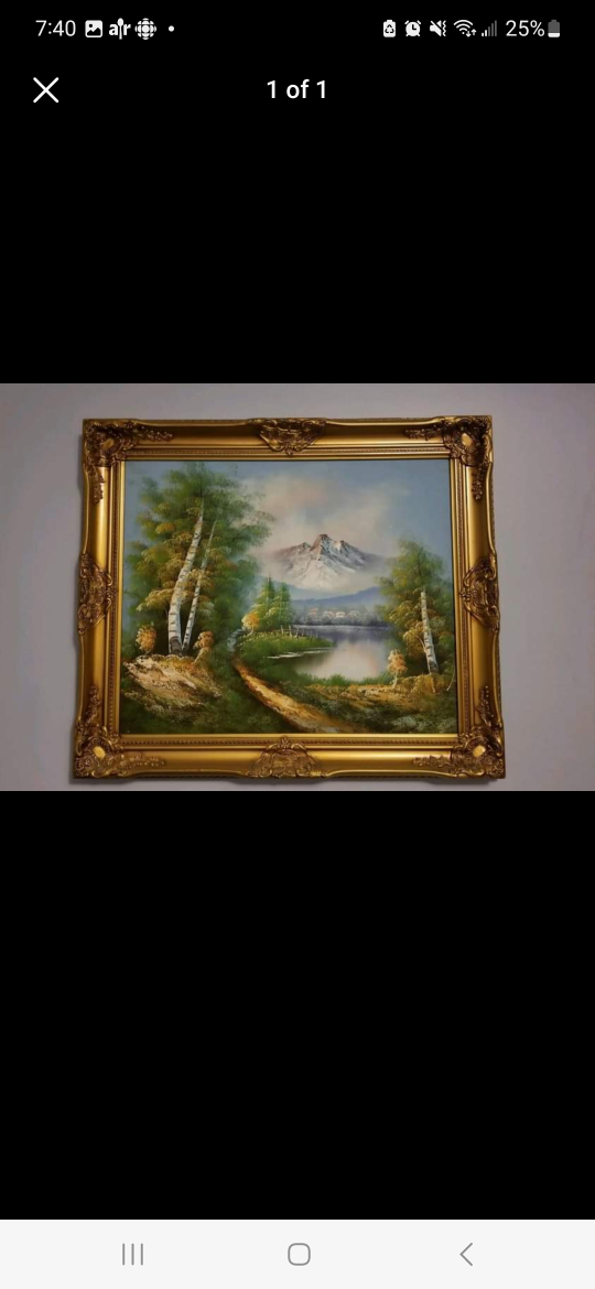 Framed Landscape Painting