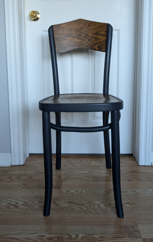 refinished bentwood chair