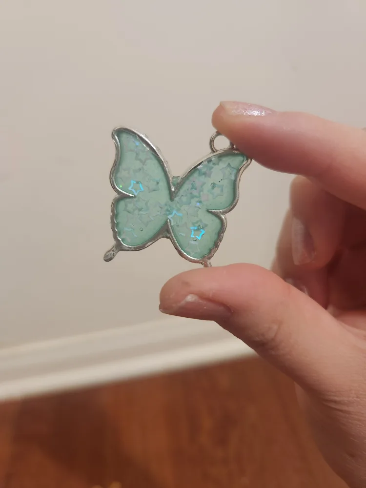 #freecycle Resin Butterfly Charms - Set of Three image indicator(2)