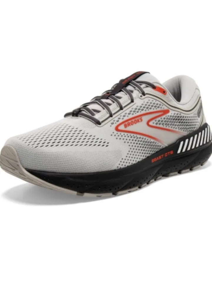 Men's Brooks Beast GTS 23 Grey / Scarlet / Ebony Size 11 thumbnail