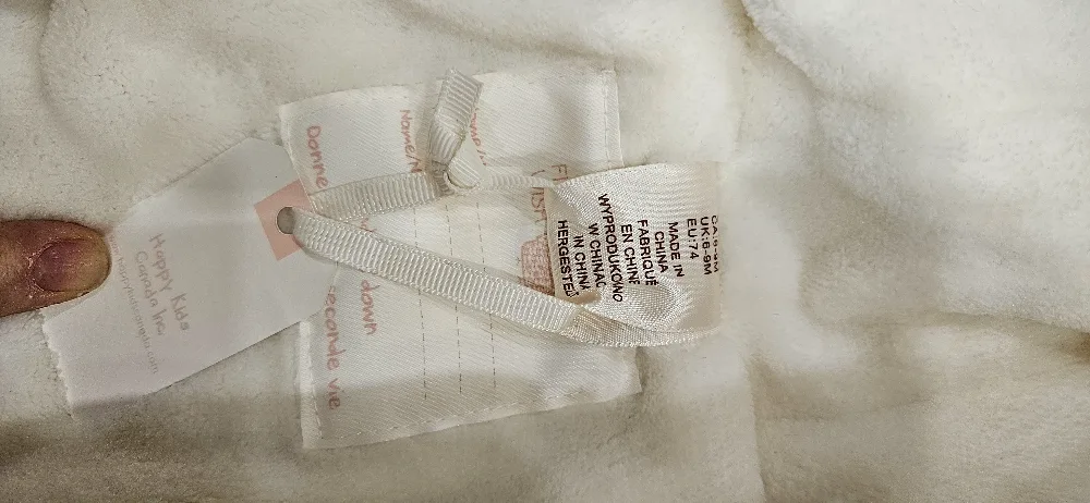 New Baby Girl Rose Gold Metallic Snowsuit - Size 6-12 Months image indicator(5)