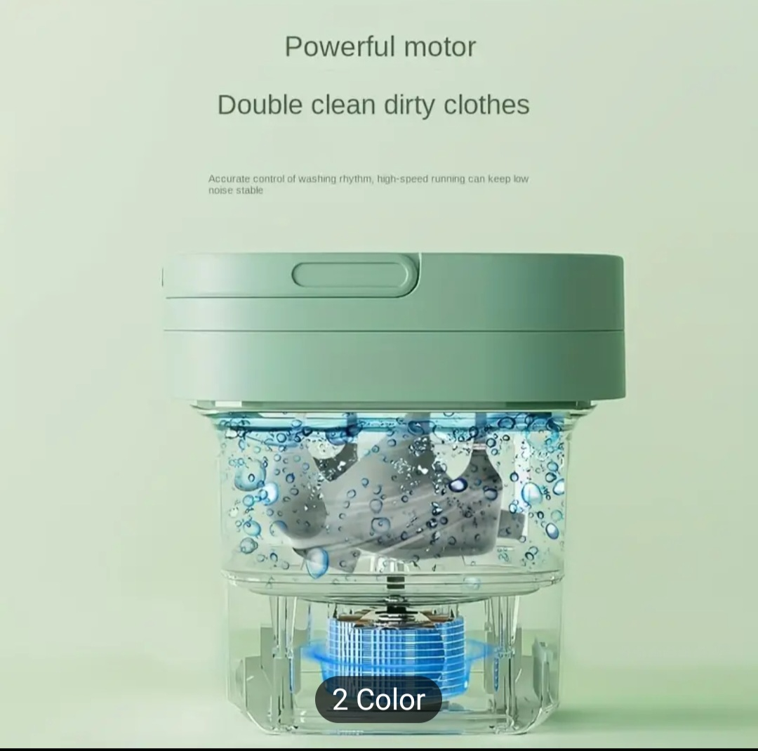 Portable Mini Washing Machine - Green - photo 4