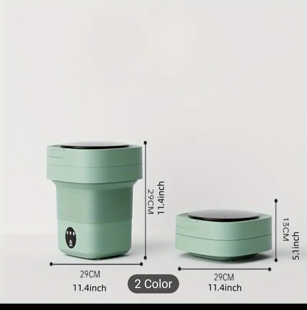Portable Mini Washing Machine - Green - photo 5