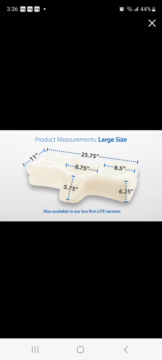 Therapeutica Cervical Sleeping Pillow - LARGE  Size - photo 4