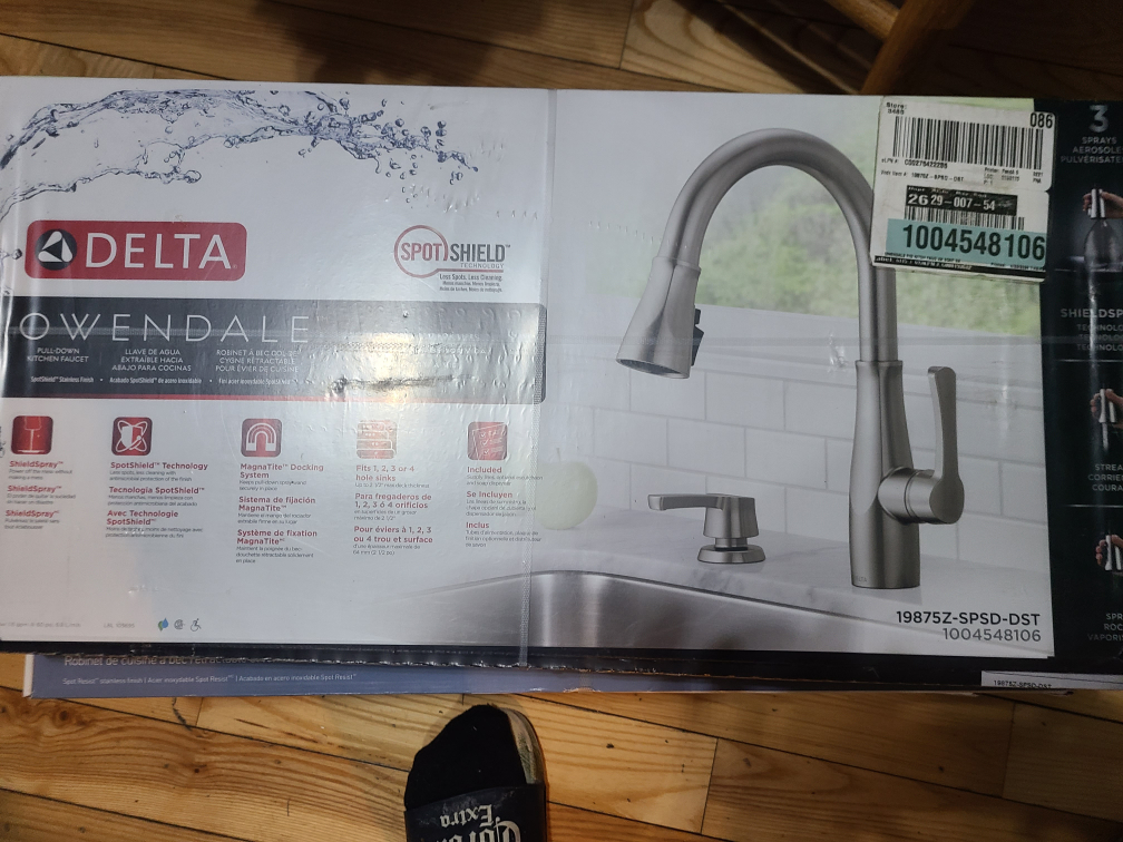 Delta Owendale Pull-Down Kitchen Faucet Stainless Steel