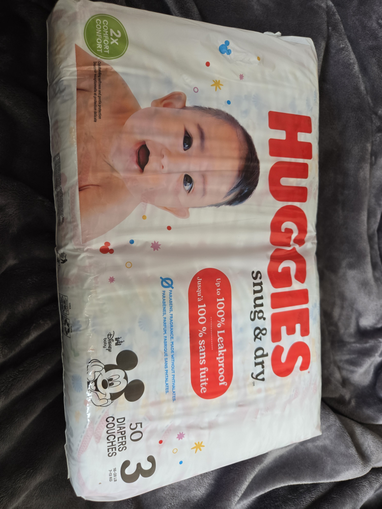 Huggies Snug & Dry Diapers Size 3 (50 count)