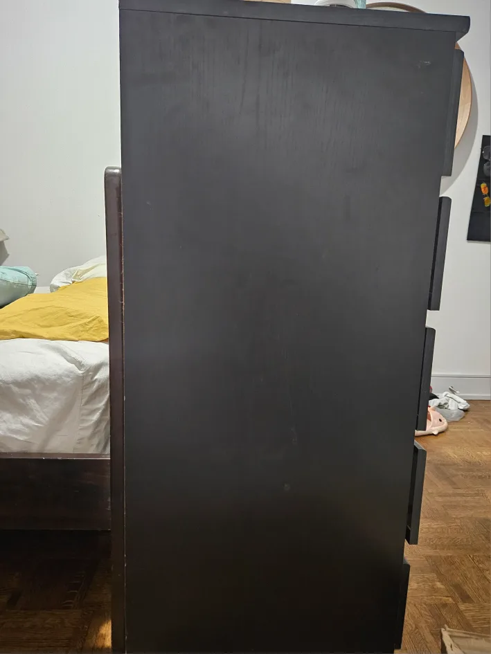 Black Five-Drawer Chest thumbnail