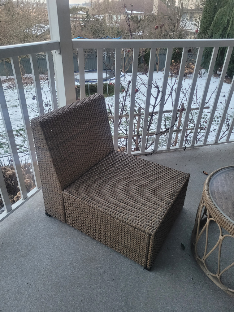 Wicker Patio Set - Loveseat and Chair - photo 2