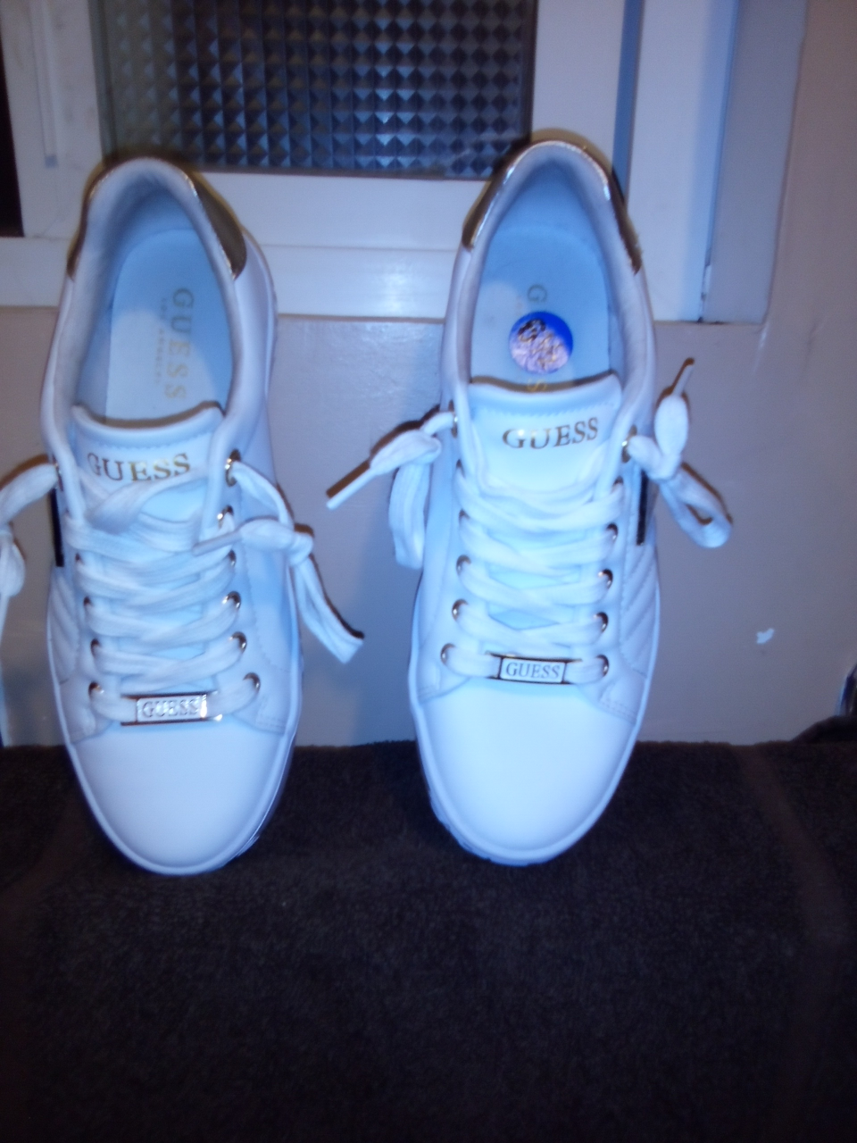 GUESS White Sneakers Size 6 1/2