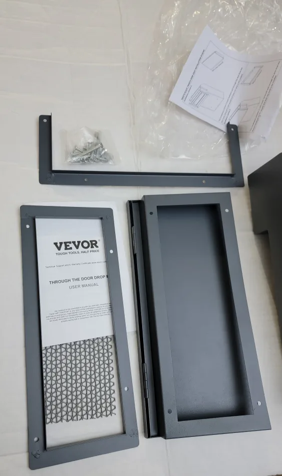 VEVOR Key Drop Box Mailbox w/ Combo Lock, Dark Gray image indicator(3)