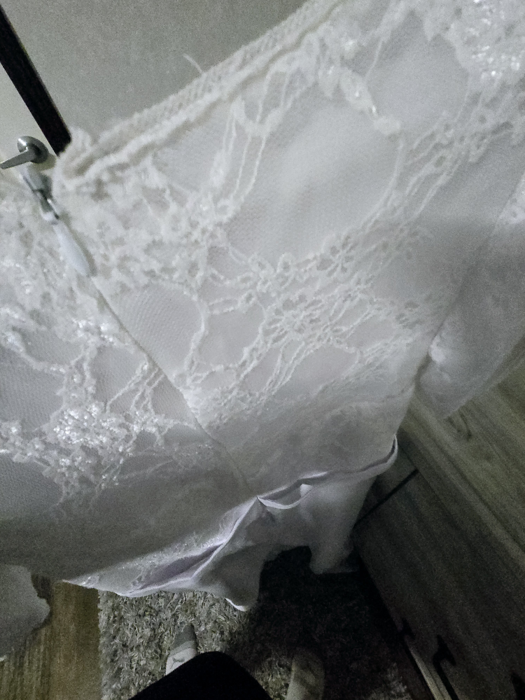 🏈white lace dress - photo 5