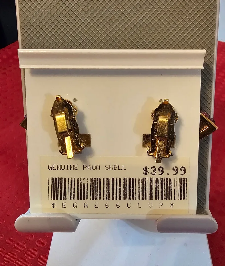 Vintage Fifth Avenue Collection Hand-Made Fan Earrings & Broach image indicator(5)