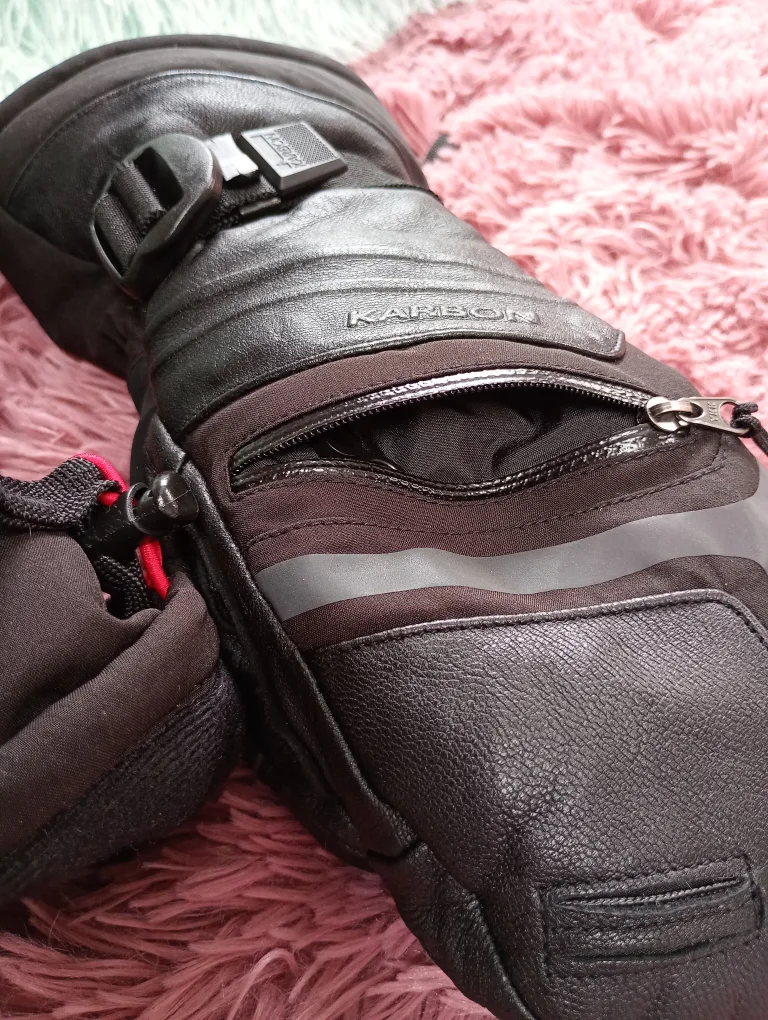 Karbon Unisex Leather Ski Mitts / Gloves image indicator(3)