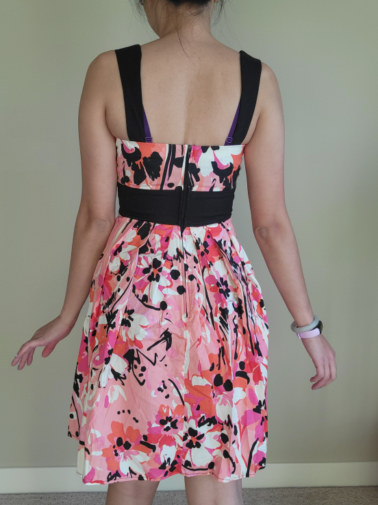 Pink and Black Floral Summer Dress - photo 3