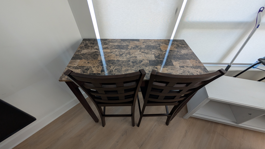 Small Kitchen Table Set with Two Stools - photo 3