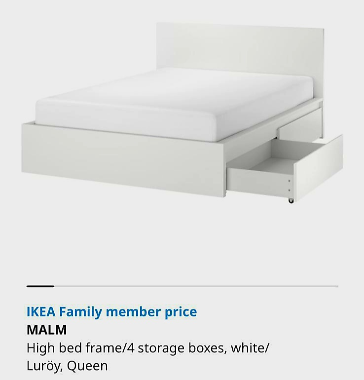 Ikea Queen size bed with 4 drawers - photo 3