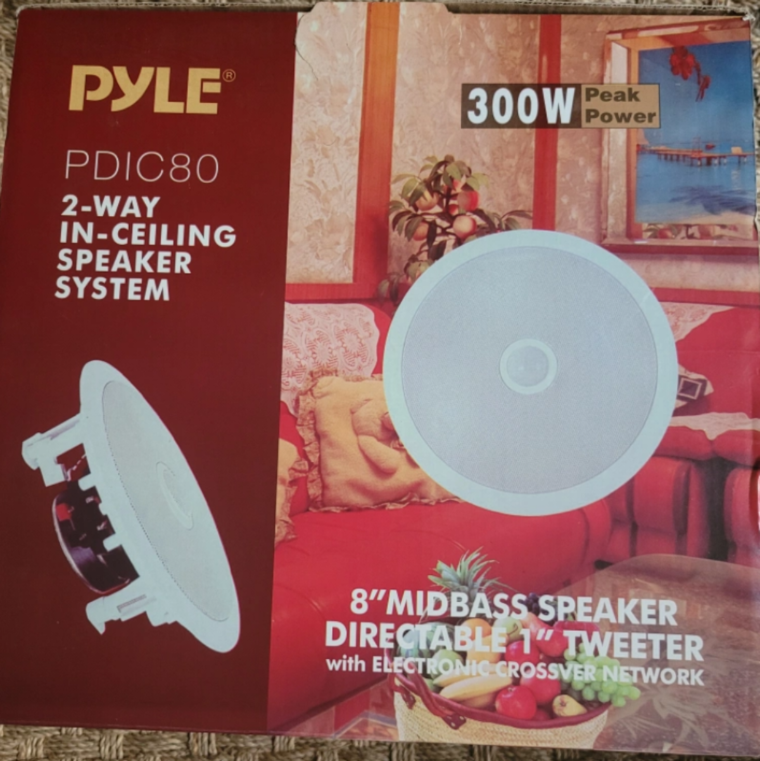 Pyle 2-Way In-Ceiling Speaker System - PDIC80