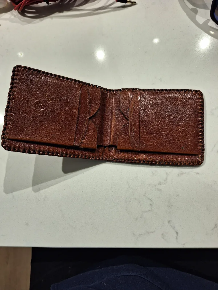 Vintage Tooled Leather Wallet image indicator(3)