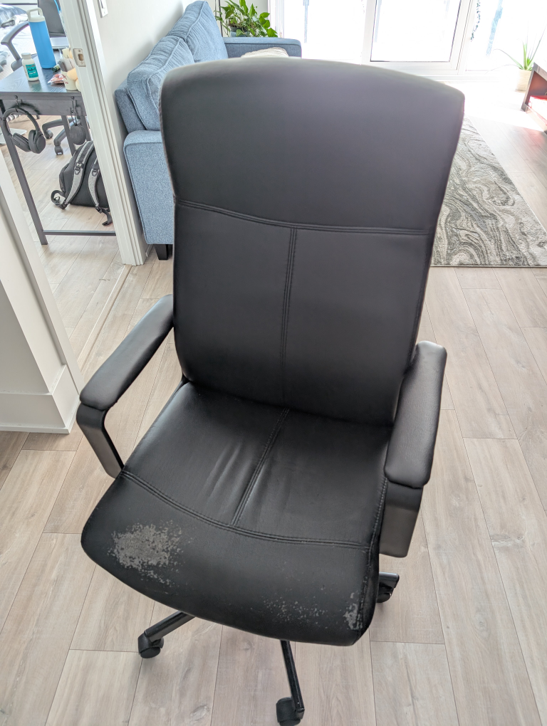 Black Leather Office Chair