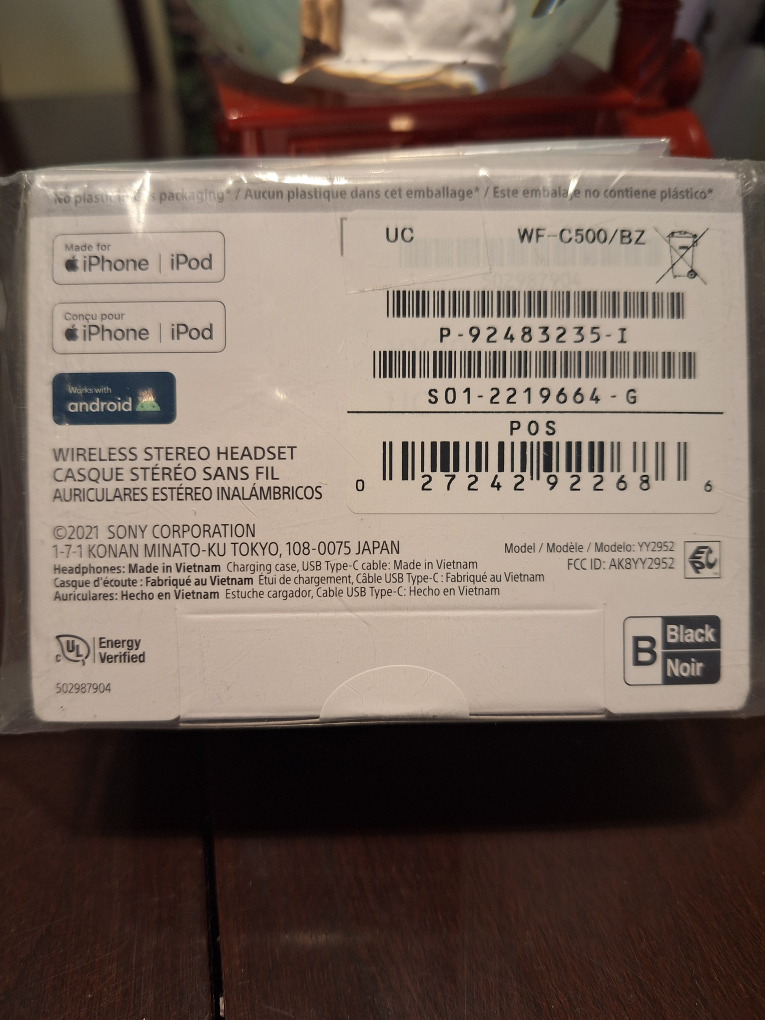 Sony WF-C500 Wireless Earbuds - Black - photo 2