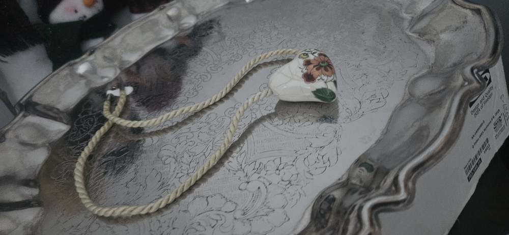 Vintage Floral Heart Pendant Necklace - photo 5