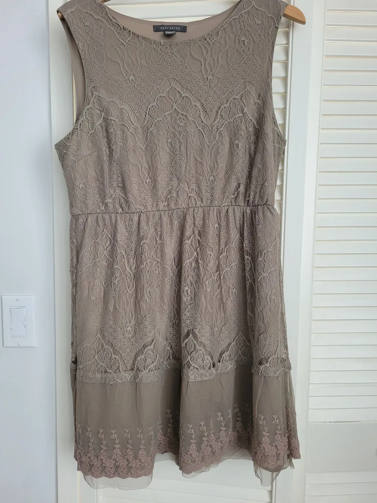 Gorgeous Brown Lace Dress thumbnail